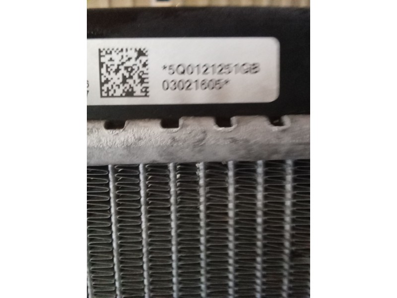 Recambio de radiador agua para volkswagen touran (5t1) 1.6 tdi referencia OEM IAM 5Q121251GB  