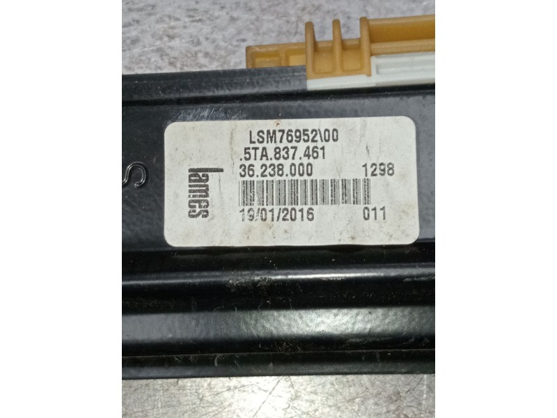 Recambio de elevalunas delantero izquierdo para volkswagen touran (5t1) 1.6 tdi referencia OEM IAM 5TA837461 5p LSM76952
