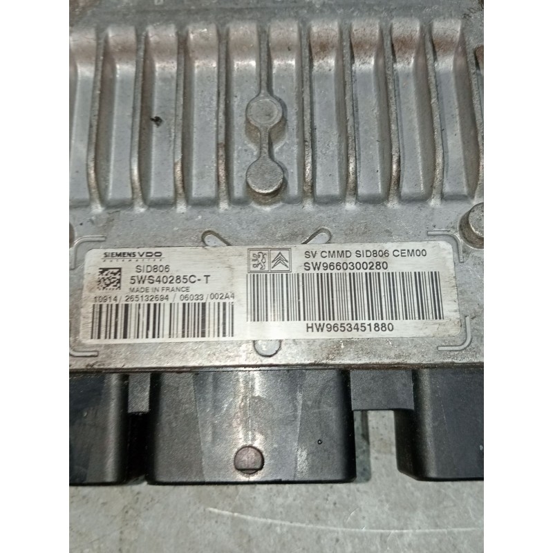Recambio de centralita motor uce para citroën c2 enterprise (jg_) 1.4 hdi referencia OEM IAM 5WS40285CT SW9660300280 