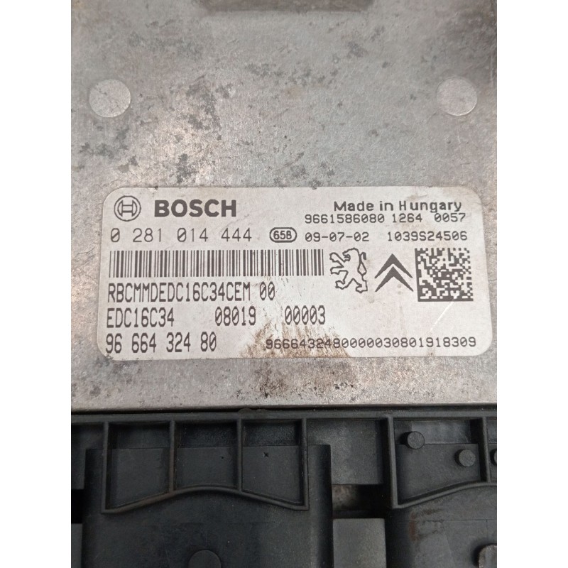 Recambio de centralita motor uce para peugeot bipper (aa_) 1.4 hdi referencia OEM IAM 0281014444 9666432480 9661586080