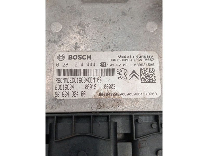 Recambio de centralita motor uce para peugeot bipper (aa_) 1.4 hdi referencia OEM IAM 0281014444 9666432480 9661586080