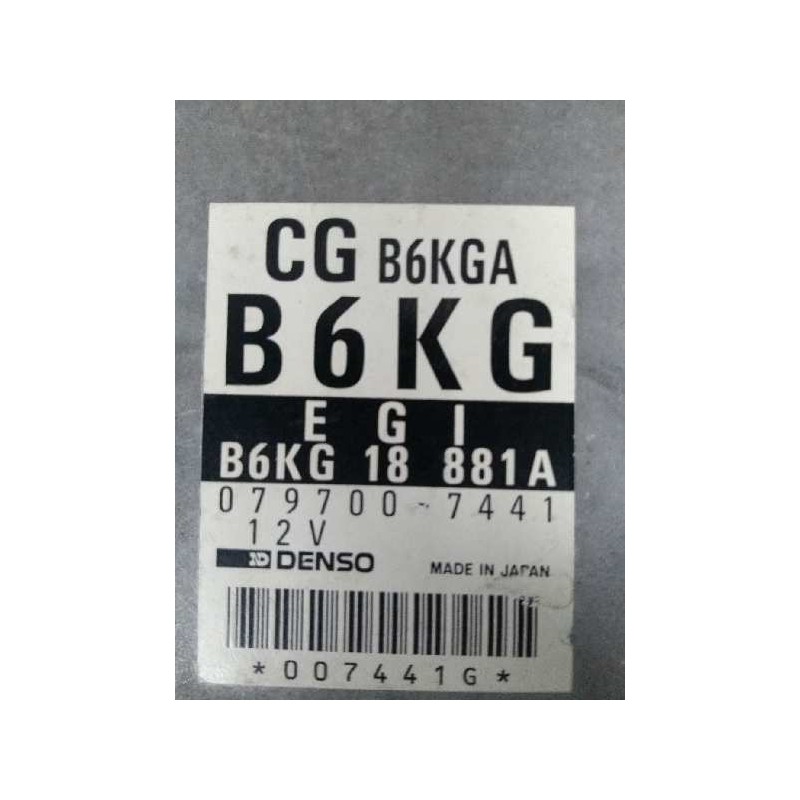 Recambio de centralita motor uce para mazda xedos 6 (ca) 1.6 16v cat referencia OEM IAM B6KG18881A 0797007441 
