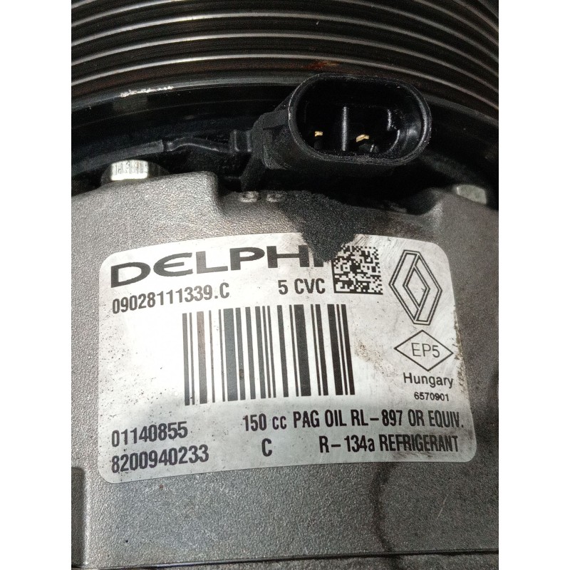 Recambio de compresor aire acondicionado para renault scénic ii (jm0/1_) 1.9 dci (jm14) referencia OEM IAM 8200940233 01140855 