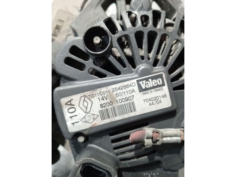 Recambio de alternador para renault megane ii sedán (lm0/1_) 1.5 dci (lm02, lm13, lm2a) referencia OEM IAM 8200100907 2542664D 