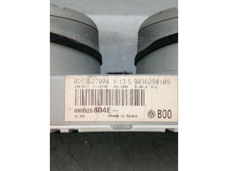 Recambio de cuadro instrumentos para volkswagen polo (6n2) 1.4 referencia OEM IAM 6N0920804E 0263627004 