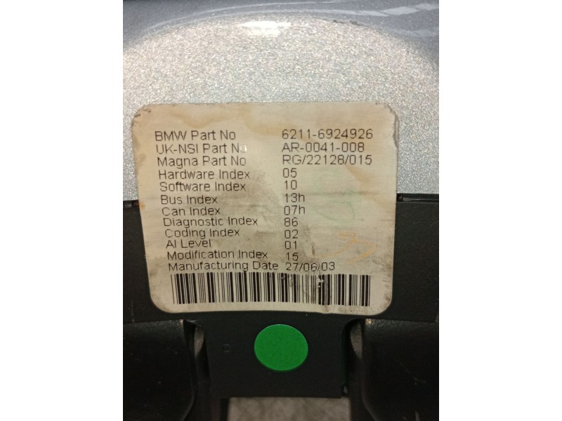 Recambio de cuadro cuentarevoluciones para mini mini (r50, r53) one d referencia OEM IAM 62116924926 AR0041008 