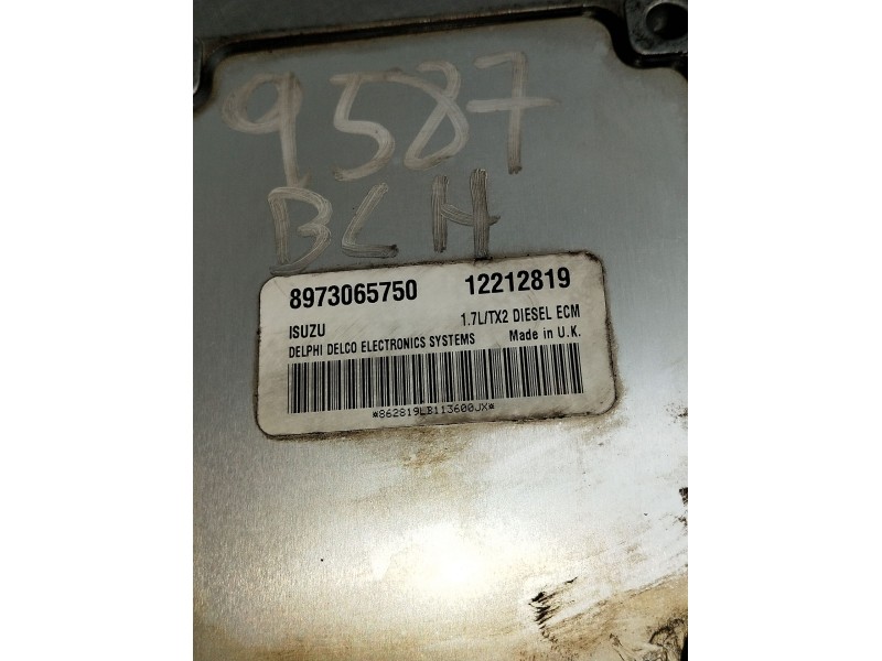Recambio de centralita motor uce para opel astra g hatchback (t98) 1.7 dti 16v (f08, f48) referencia OEM IAM 8973065750 12212819