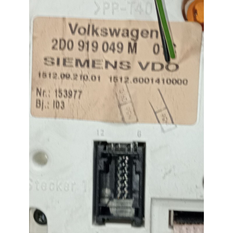 Recambio de cuadro instrumentos para volkswagen lt 28-46 ii caja/chasis (2dc, 2df, 2dg, 2dl, 2dm) 2.5 tdi referencia OEM IAM 2D0