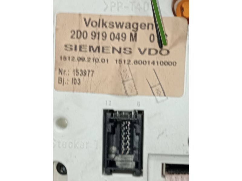 Recambio de cuadro instrumentos para volkswagen lt 28-46 ii caja/chasis (2dc, 2df, 2dg, 2dl, 2dm) 2.5 tdi referencia OEM IAM 2D0