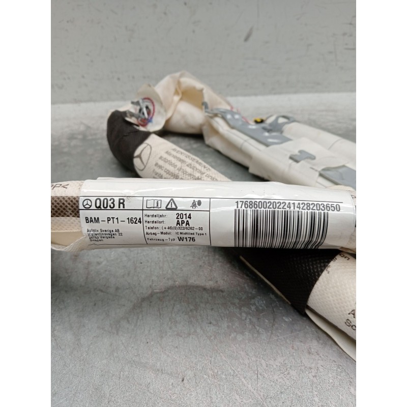 Recambio de airbag cortina delantero derecho para mercedes-benz clase a (w176) a 180 cdi blueefficiency (176.012) referencia OEM