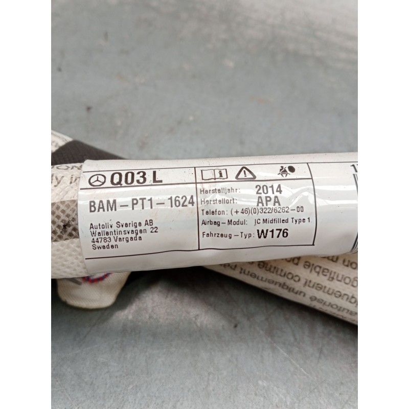 Recambio de airbag cortina delantero izquierdo para mercedes-benz clase a (w176) a 180 cdi blueefficiency (176.012) referencia O