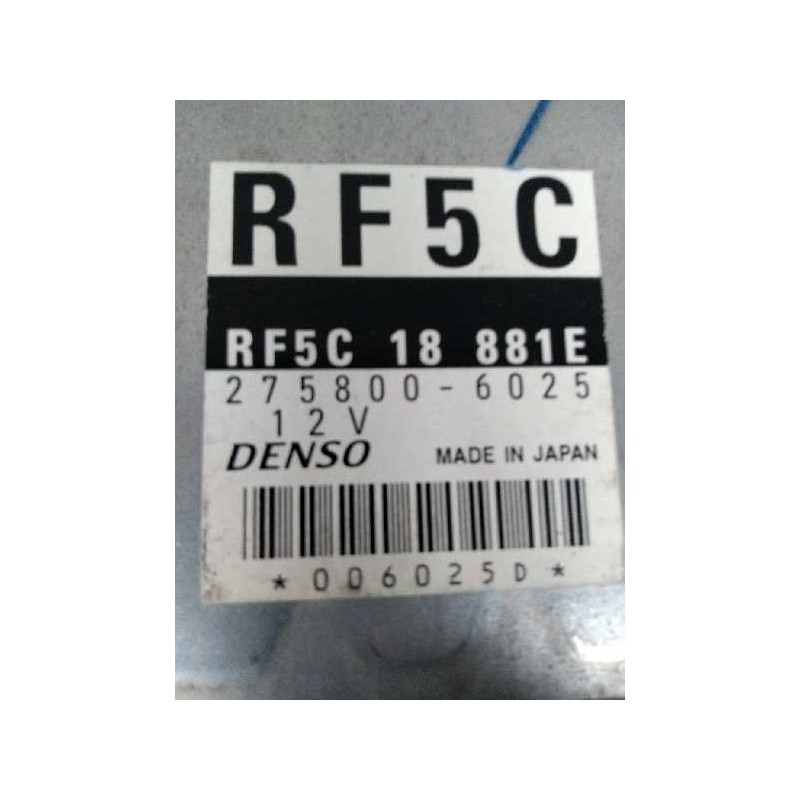 Recambio de centralita motor uce para mazda 6 berlina (gg) 2.0 diesel cat referencia OEM IAM RF5C18881E 2758006025 