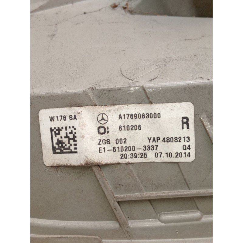 Recambio de piloto trasero derecho para mercedes-benz clase a (w176) a 180 cdi blueefficiency (176.012) referencia OEM IAM A1769