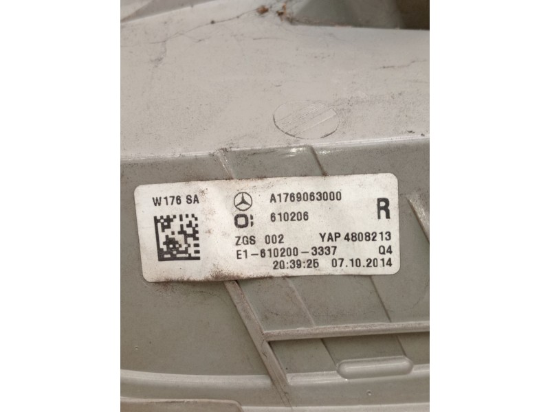 Recambio de piloto trasero derecho para mercedes-benz clase a (w176) a 180 cdi blueefficiency (176.012) referencia OEM IAM A1769