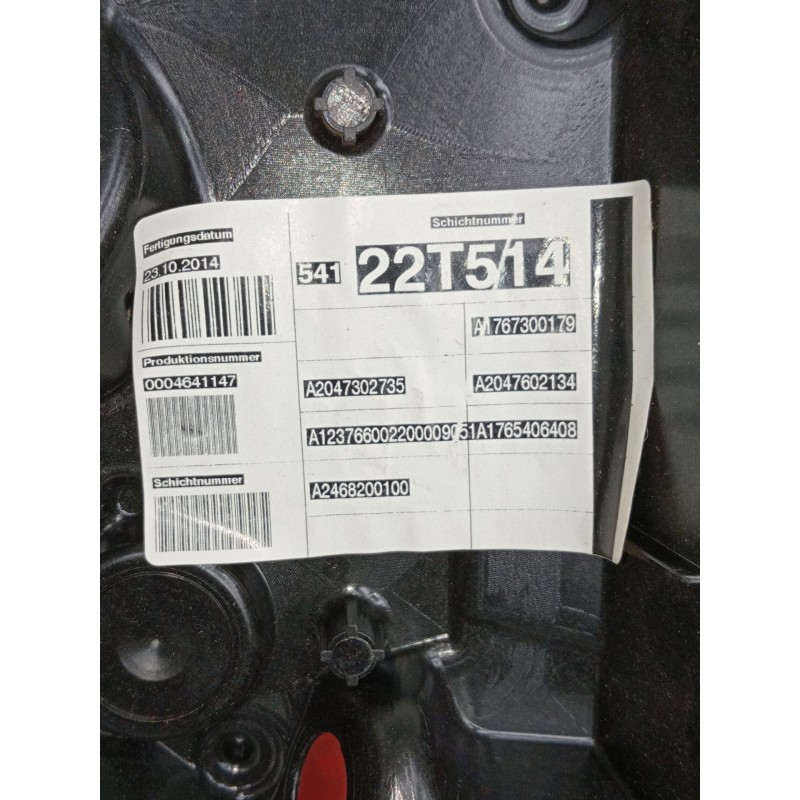 Recambio de elevalunas trasero izquierdo para mercedes-benz clase a (w176) a 180 cdi blueefficiency (176.012) referencia OEM IAM