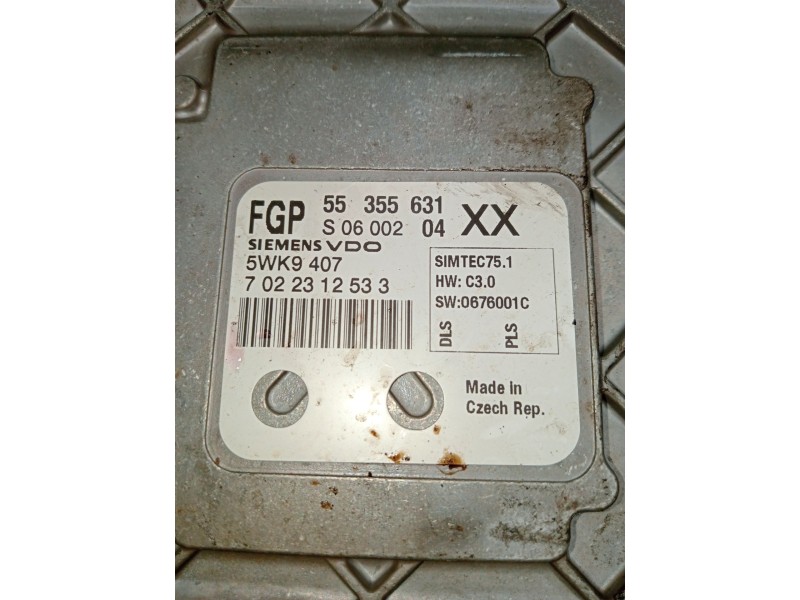 Recambio de centralita motor uce para opel vectra c gts (z02) 1.8 (f68) referencia OEM IAM 55355631 5WK9407 7022312533