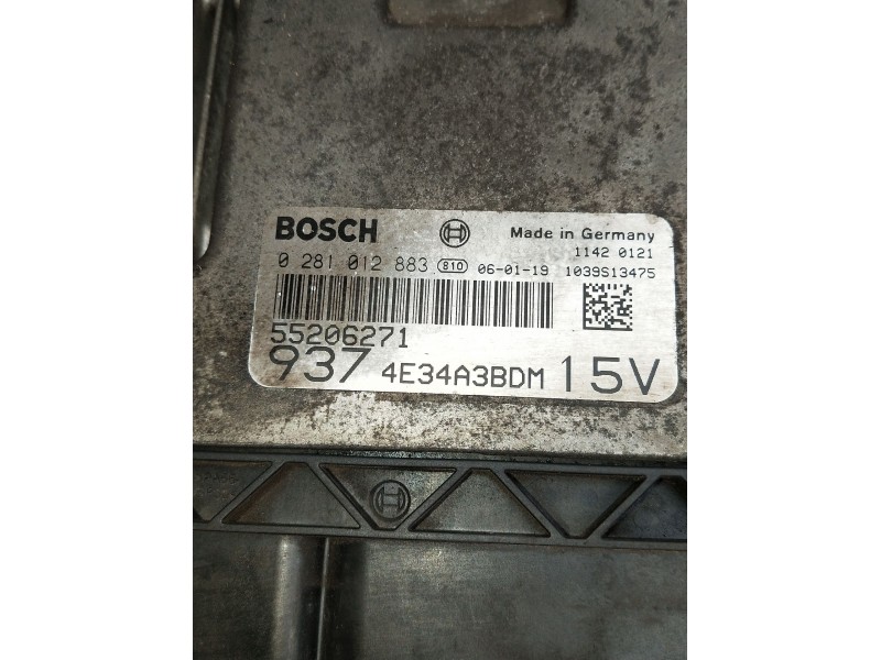 Recambio de centralita motor uce para alfa romeo gt (937_) 1.9 jtd (937cxn1b) referencia OEM IAM 0281012883 55206271 4E34A3BDM