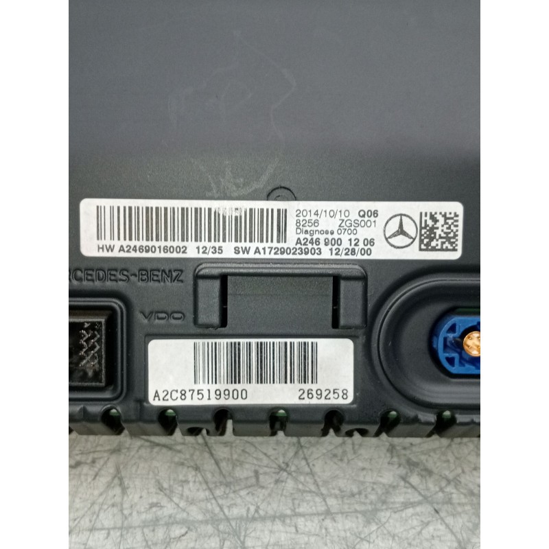Recambio de pantalla multifuncion para mercedes-benz clase a (w176) a 180 cdi blueefficiency (176.012) referencia OEM IAM A24690