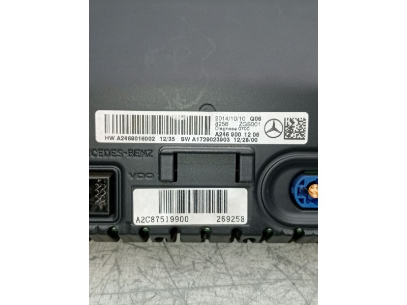Recambio de pantalla multifuncion para mercedes-benz clase a (w176) a 180 cdi blueefficiency (176.012) referencia OEM IAM A24690