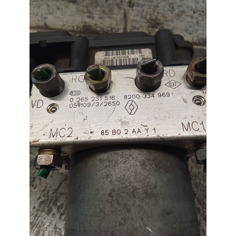 Recambio de abs para renault clio iii (br0/1, cr0/1) 1.5 dci (br0h, cr0h, cr1s, br1s) referencia OEM IAM 0265231516 8200334969 0