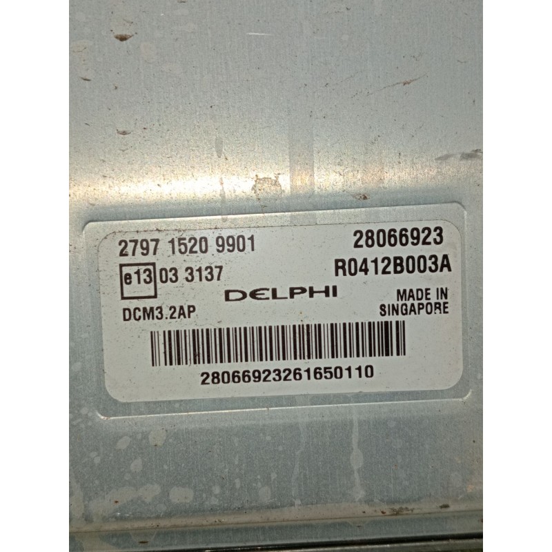 Recambio de centralita motor uce para tata xenon pick-up 2.2 dicor 4x4 referencia OEM IAM 279715209901 28066923 R0412B003A