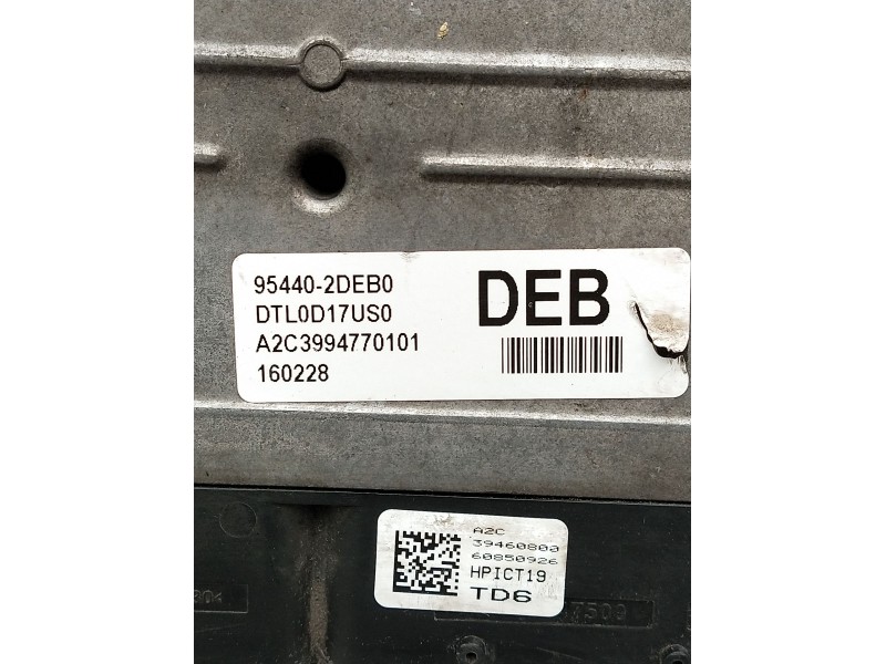 Recambio de centralita motor uce para hyundai tucson (tl, tle) 1.7 crdi referencia OEM IAM 954402DEB0 A2C3994770101 TL56YR1D17S0
