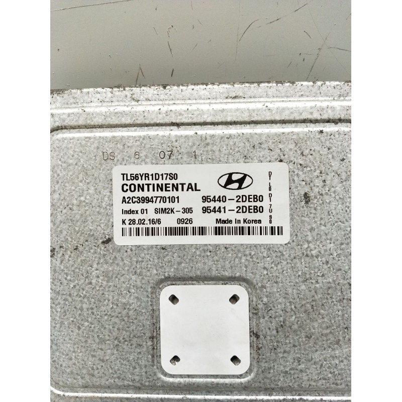 Recambio de centralita motor uce para hyundai tucson (tl, tle) 1.7 crdi referencia OEM IAM 954402DEB0 A2C3994770101 TL56YR1D17S0