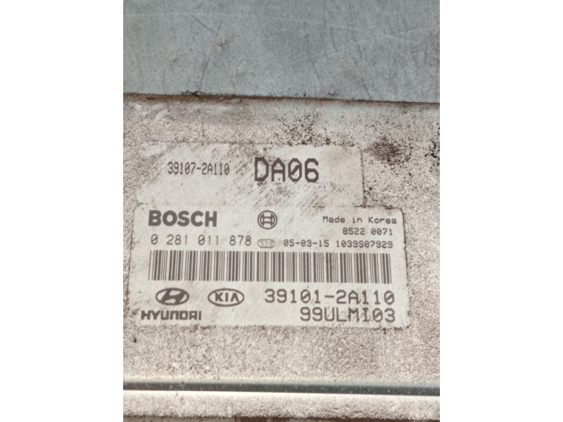Recambio de centralita motor uce para kia cerato i hatchback (ld) 1.5 crdi referencia OEM IAM 0281011878 391012A110 