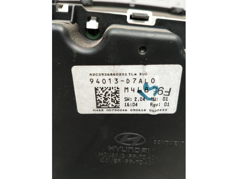 Recambio de cuadro instrumentos para hyundai tucson (tl, tle) 1.7 crdi referencia OEM IAM 94013D7AL0 A2C3936860201 