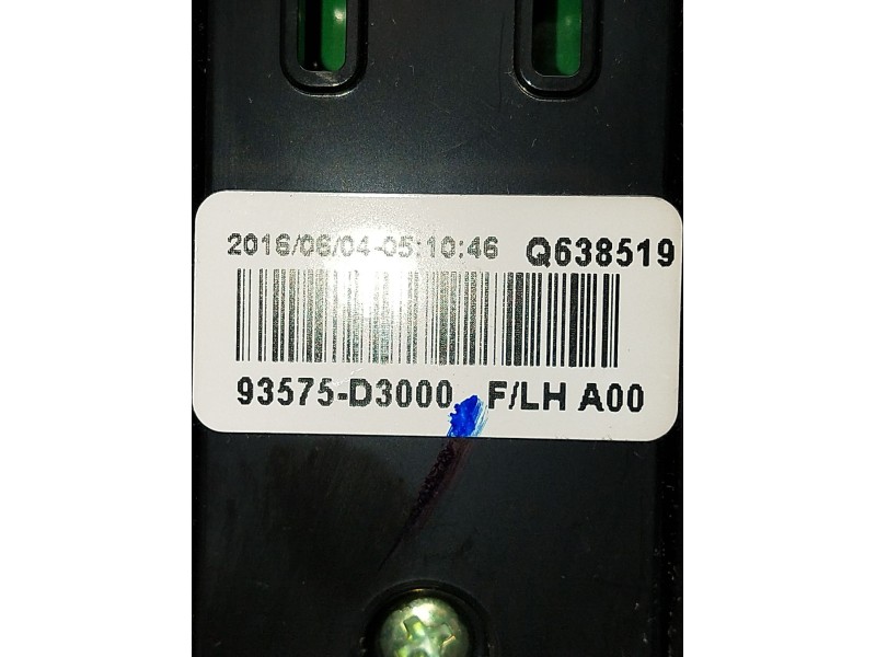 Recambio de mando elevalunas delantero derecho para hyundai tucson (tl, tle) 1.7 crdi referencia OEM IAM 93575D3000 5P 