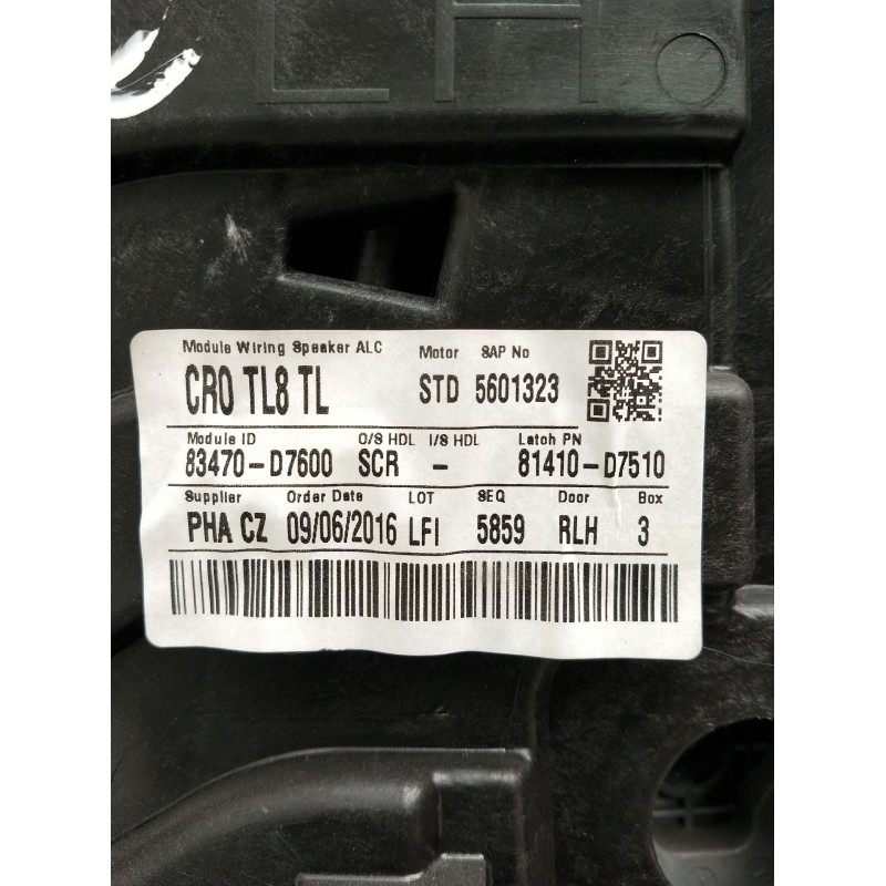 Recambio de elevalunas trasero izquierdo para hyundai tucson (tl, tle) 1.7 crdi referencia OEM IAM 9215000100 5P 5601323 83470D7