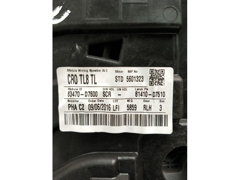 Recambio de elevalunas trasero izquierdo para hyundai tucson (tl, tle) 1.7 crdi referencia OEM IAM 9215000100 5P 5601323 83470D7
