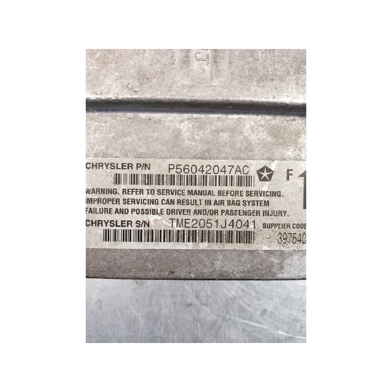 Recambio de centralita airbag para jeep gr.cherokee (wj/wg) 3.1 td cat referencia OEM IAM P56042047AC TME2051J4041 39754C