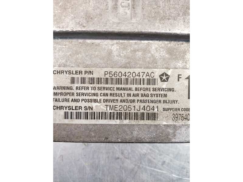 Recambio de centralita airbag para jeep gr.cherokee (wj/wg) 3.1 td cat referencia OEM IAM P56042047AC TME2051J4041 39754C