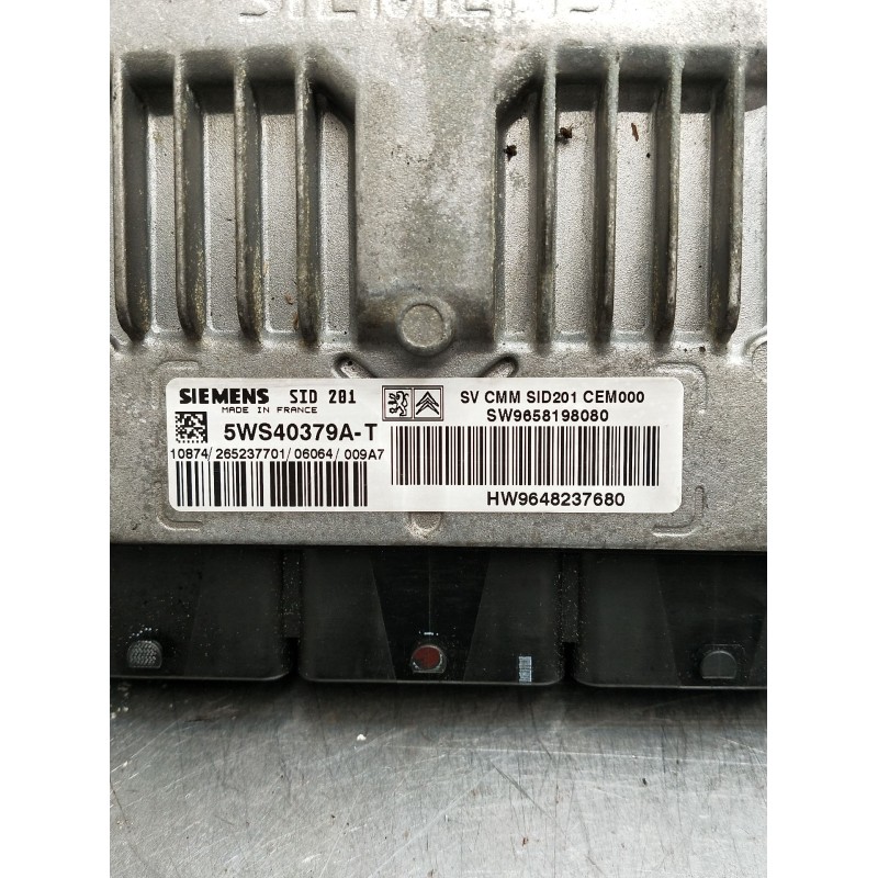 Recambio de centralita motor uce para peugeot 407 coupé (6c_) 2.7 hdi referencia OEM IAM 9658198080 HW9648237680 5WS40379A