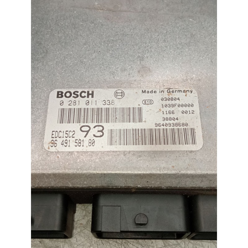 Recambio de centralita motor uce para peugeot 406 (8b) 2.0 hdi 110 referencia OEM IAM 0281011338 9649158180 