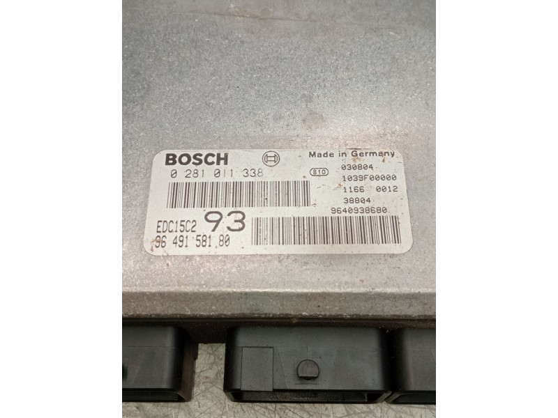 Recambio de centralita motor uce para peugeot 406 (8b) 2.0 hdi 110 referencia OEM IAM 0281011338 9649158180 