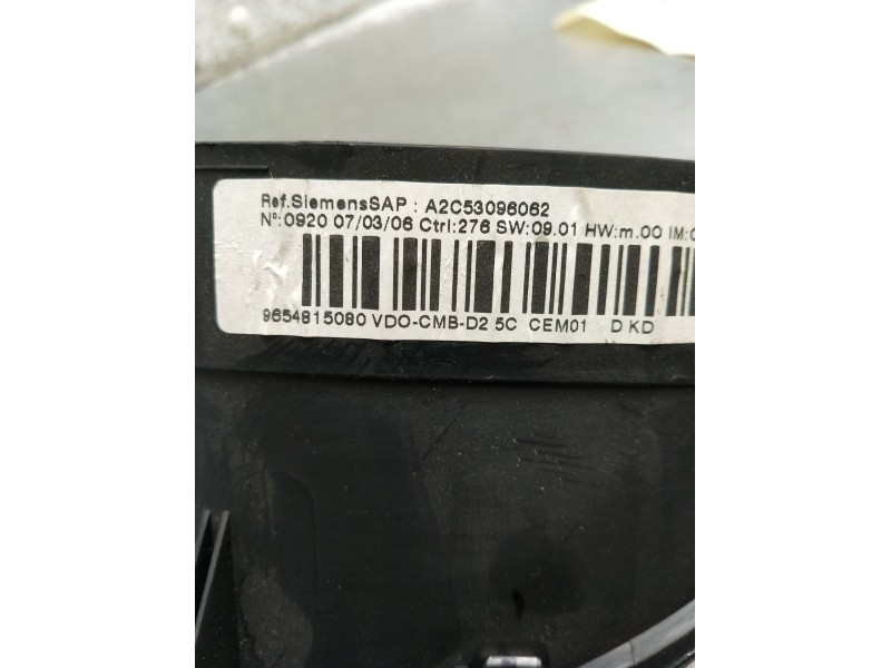 Recambio de cuadro instrumentos para peugeot 407 coupé (6c_) 2.7 hdi referencia OEM IAM 9654815080 A2C53096062 A2C53010609G