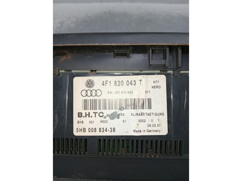 Recambio de mando calefaccion / aire acondicionado para audi a6 allroad c6 (4fh) 2.7 tdi quattro referencia OEM IAM 4F1820043T 5