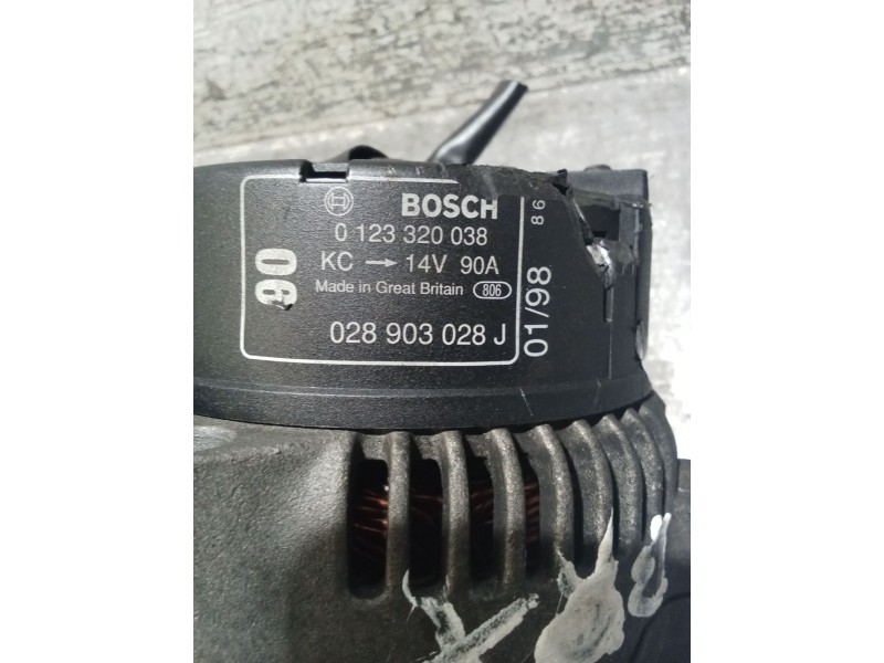 Recambio de alternador para seat ibiza ii (6k1) 1.9 tdi referencia OEM IAM 0123320038 028903028 BOSCH