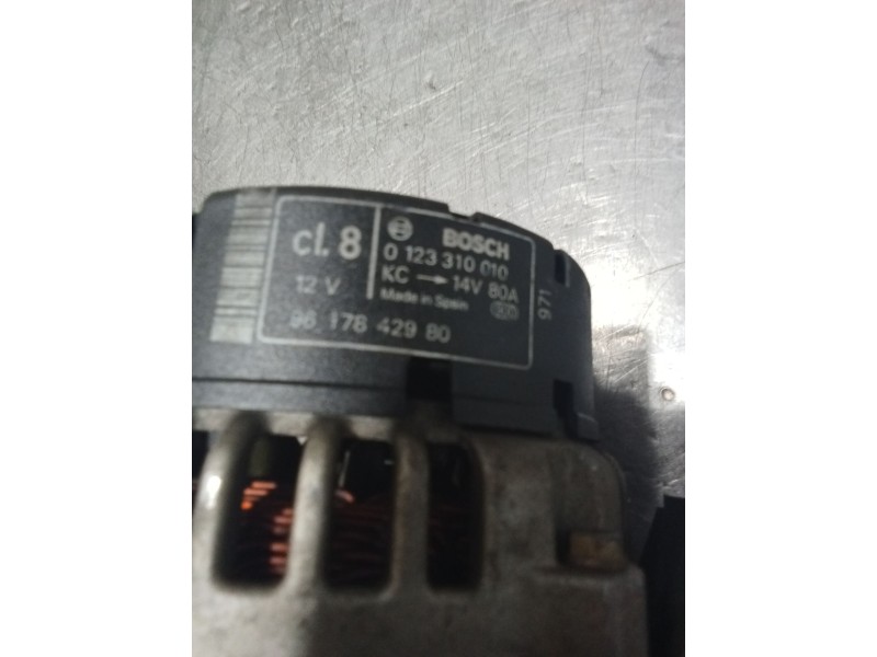 Recambio de alternador para citroën xsara (n1) 1.9 td referencia OEM IAM 0123310010 9617842980 