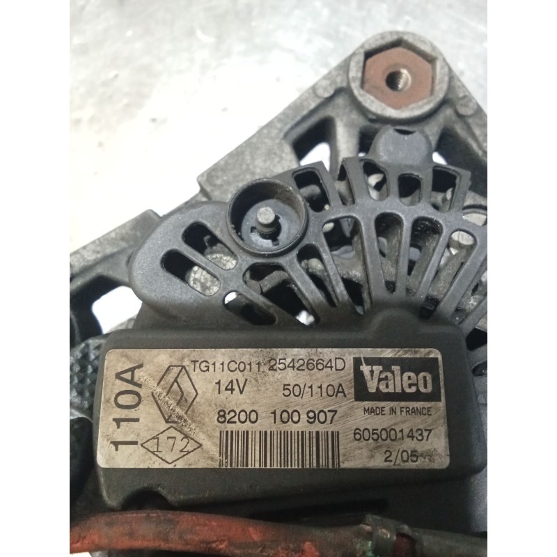 Recambio de alternador para renault megane ii (bm0/1_, cm0/1_) 1.6 16v (bm0c, cm0c) referencia OEM IAM TG11C011 2542664D 8200100