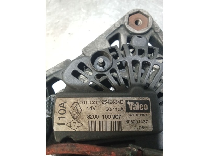 Recambio de alternador para renault megane ii (bm0/1_, cm0/1_) 1.6 16v (bm0c, cm0c) referencia OEM IAM TG11C011 2542664D 8200100