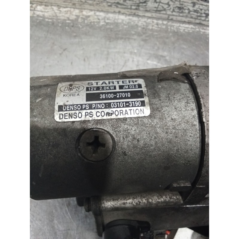Recambio de motor arranque para kia sportage ii (je_, km_) 2.0 crdi referencia OEM IAM 3610027010  