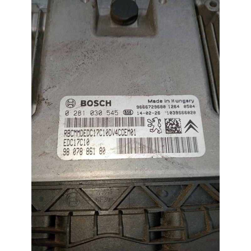 Recambio de centralita motor uce para peugeot 208 i (ca_, cc_) 1.4 hdi referencia OEM IAM 0281030545 9807886180 