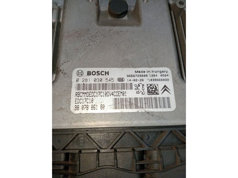 Recambio de centralita motor uce para peugeot 208 i (ca_, cc_) 1.4 hdi referencia OEM IAM 0281030545 9807886180 