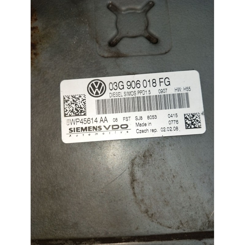 Recambio de centralita motor uce para volkswagen passat b6 (3c2) 2.0 tdi 16v referencia OEM IAM 03G906018FG 5WK45614AA 