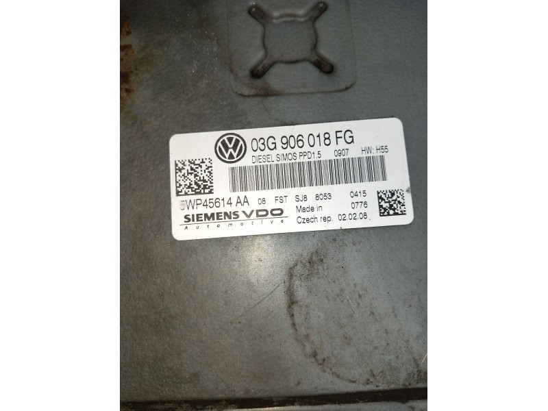 Recambio de centralita motor uce para volkswagen passat b6 (3c2) 2.0 tdi 16v referencia OEM IAM 03G906018FG 5WK45614AA 