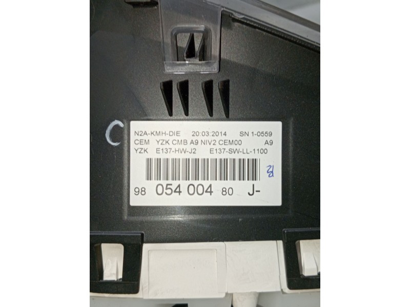 Recambio de cuadro instrumentos para peugeot 208 i (ca_, cc_) 1.4 hdi referencia OEM IAM 9805400480  