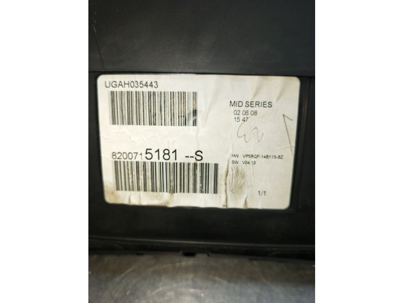 Recambio de cuadro instrumentos para renault clio iii exception referencia OEM IAM 8200715181S UGAH035443 